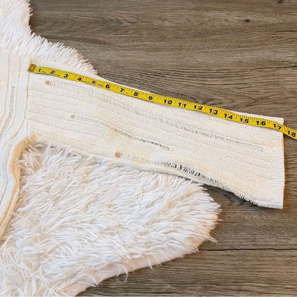 Zara Distressed Cardigan Cropped Sweater - Picture 6 of 8